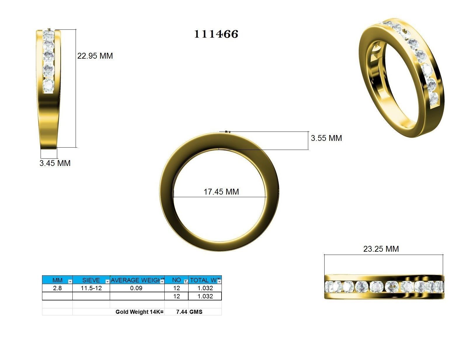 Ring - 111466 3D print model_12