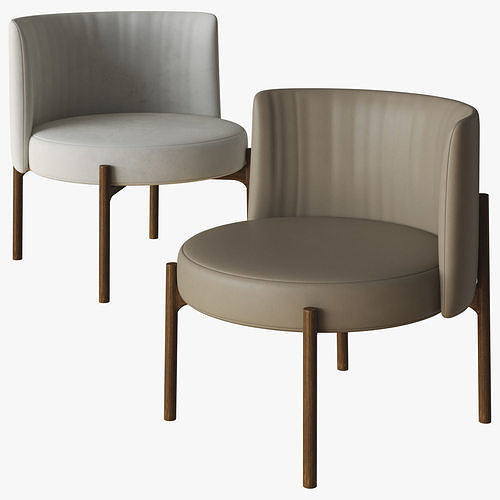 amalia chair natuzzi 3D model
