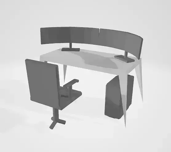 gaming pc Free 3D model