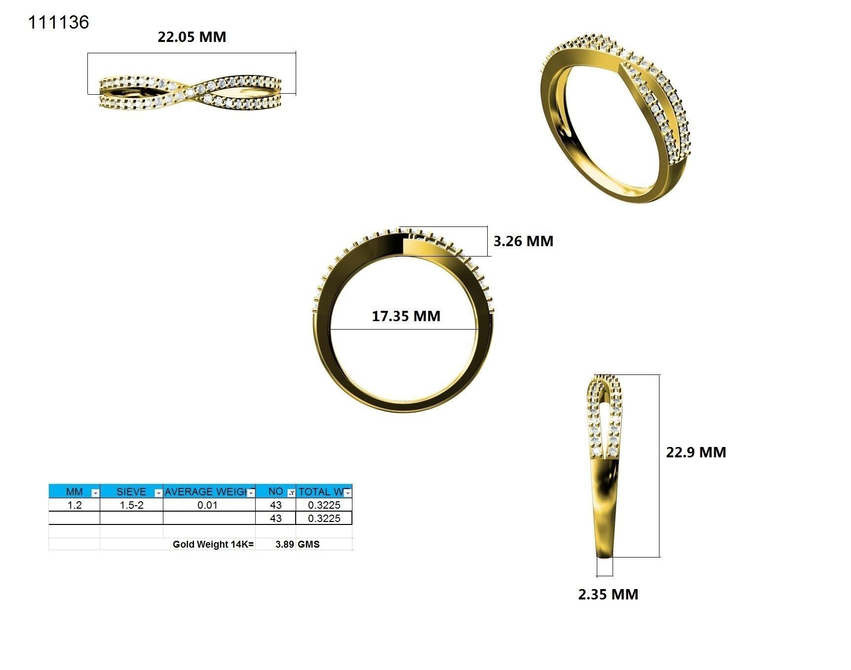 Ring - 111136 3D print model_12