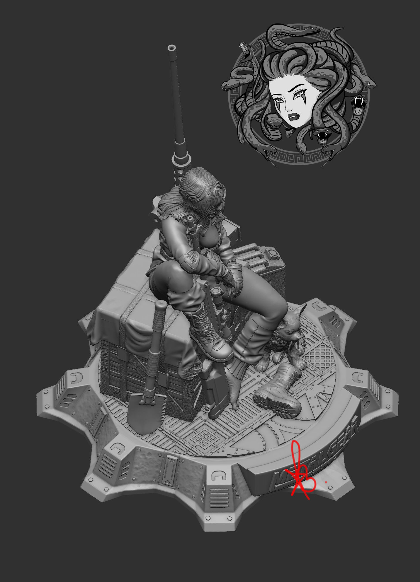 SNIPER WOLF BY CREATIVE GEEK MB 3D print model_9
