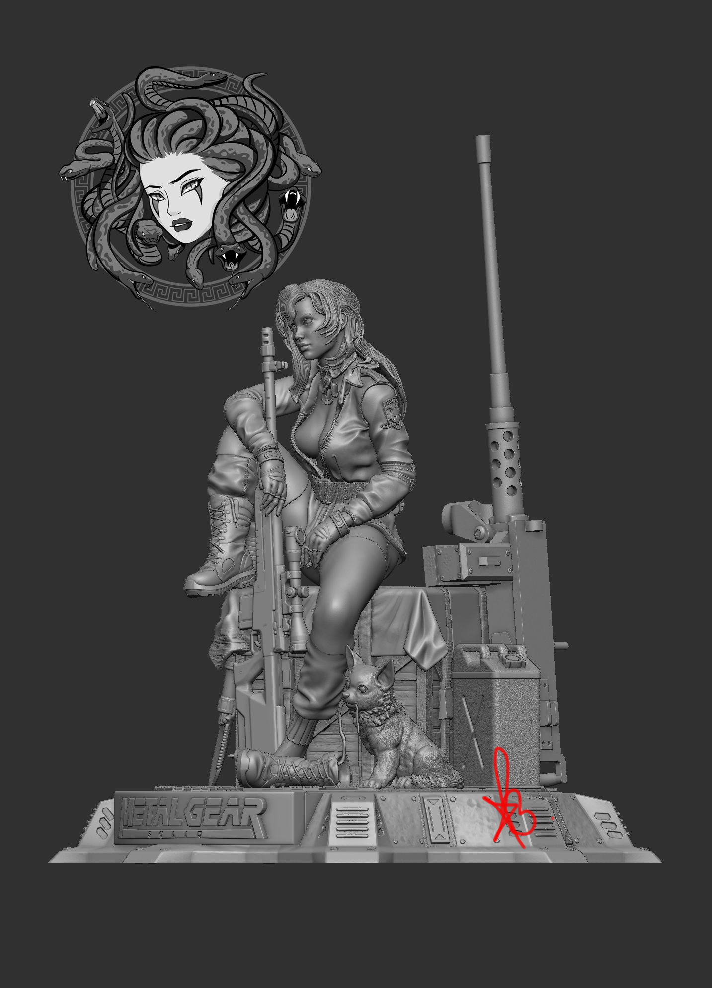 SNIPER WOLF BY CREATIVE GEEK MB 3D print model_6