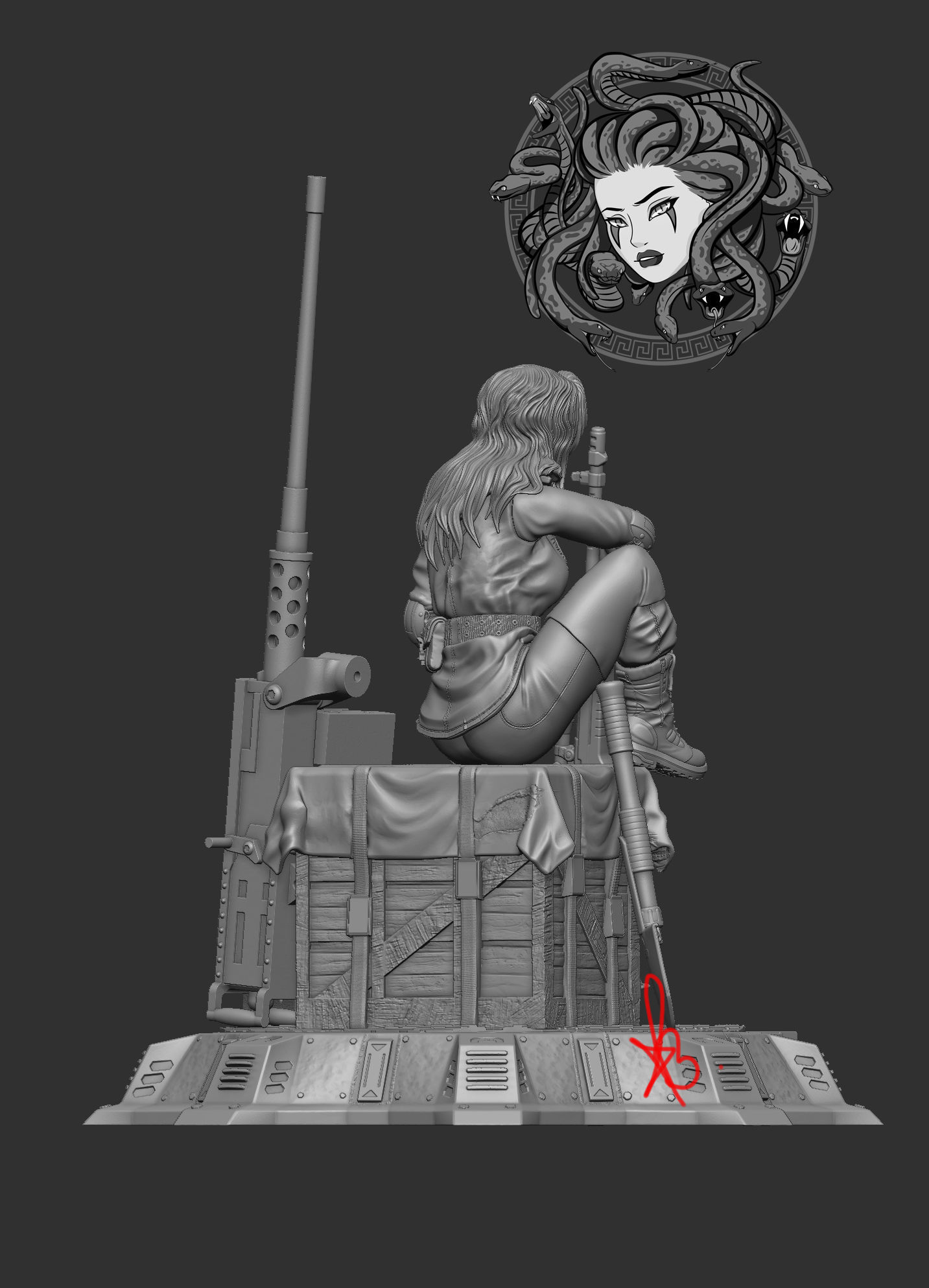SNIPER WOLF BY CREATIVE GEEK MB 3D print model_8