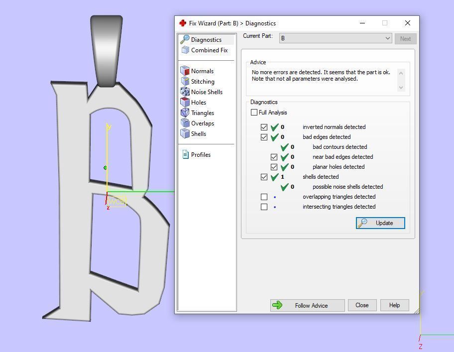 letter B 3D print model_11