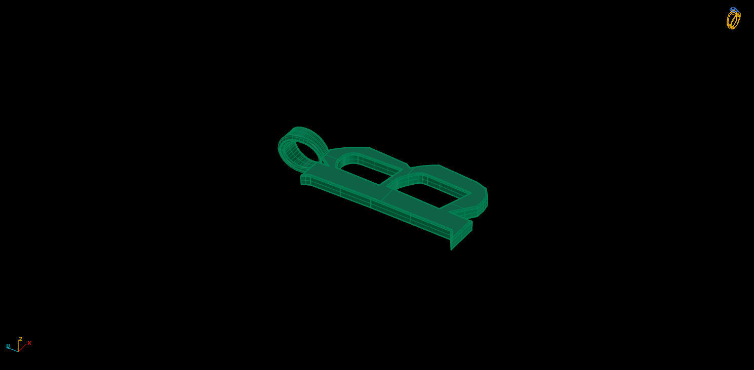 letter B 3D print model_9