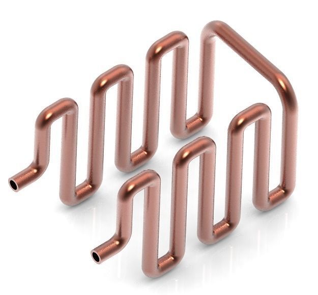 Classic Heat Exchanger Tube 3D print model_1