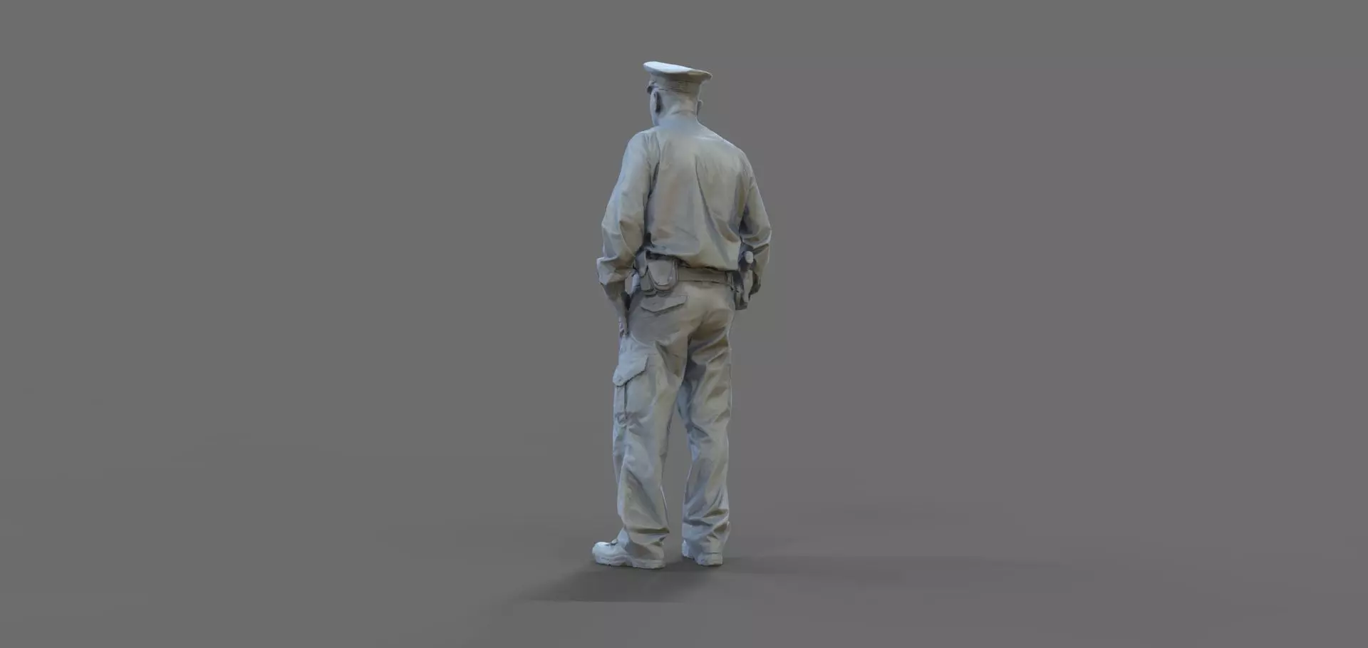 Police Man 3D print model_0