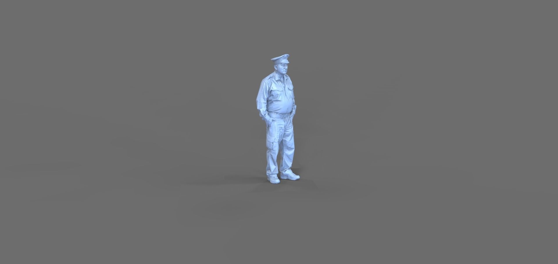 Police Man 3D print model_1