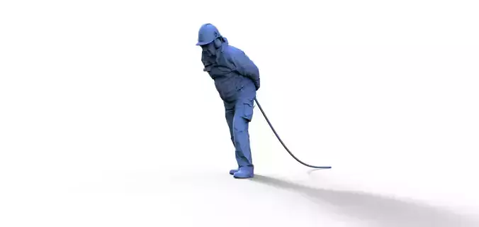 Rico D man with hose 3D print model