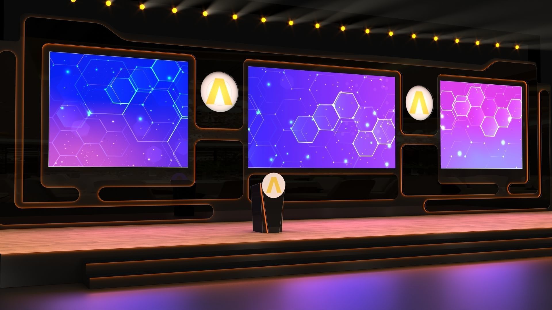 Stage Design 3D model_1