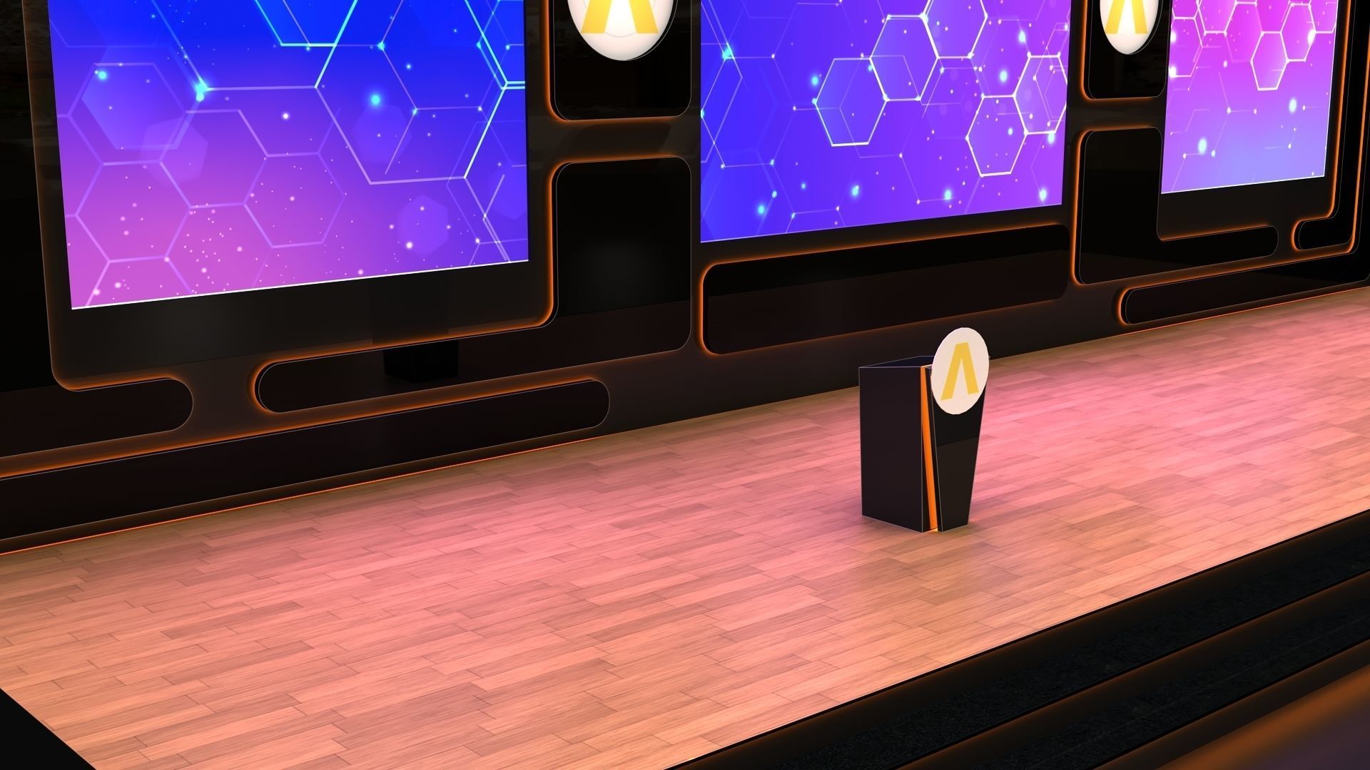 Stage Design 3D model_3