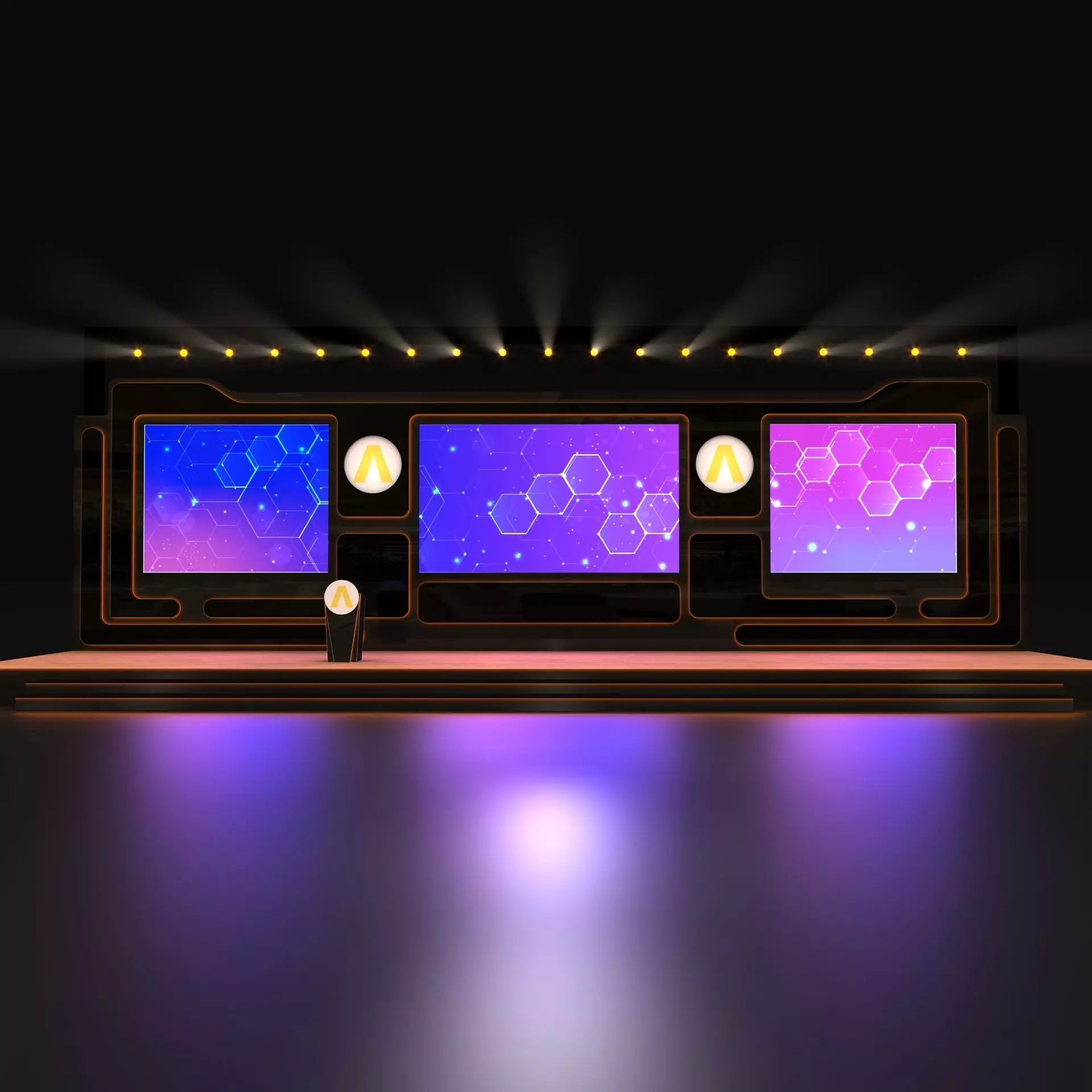 Stage Design 3D model_0