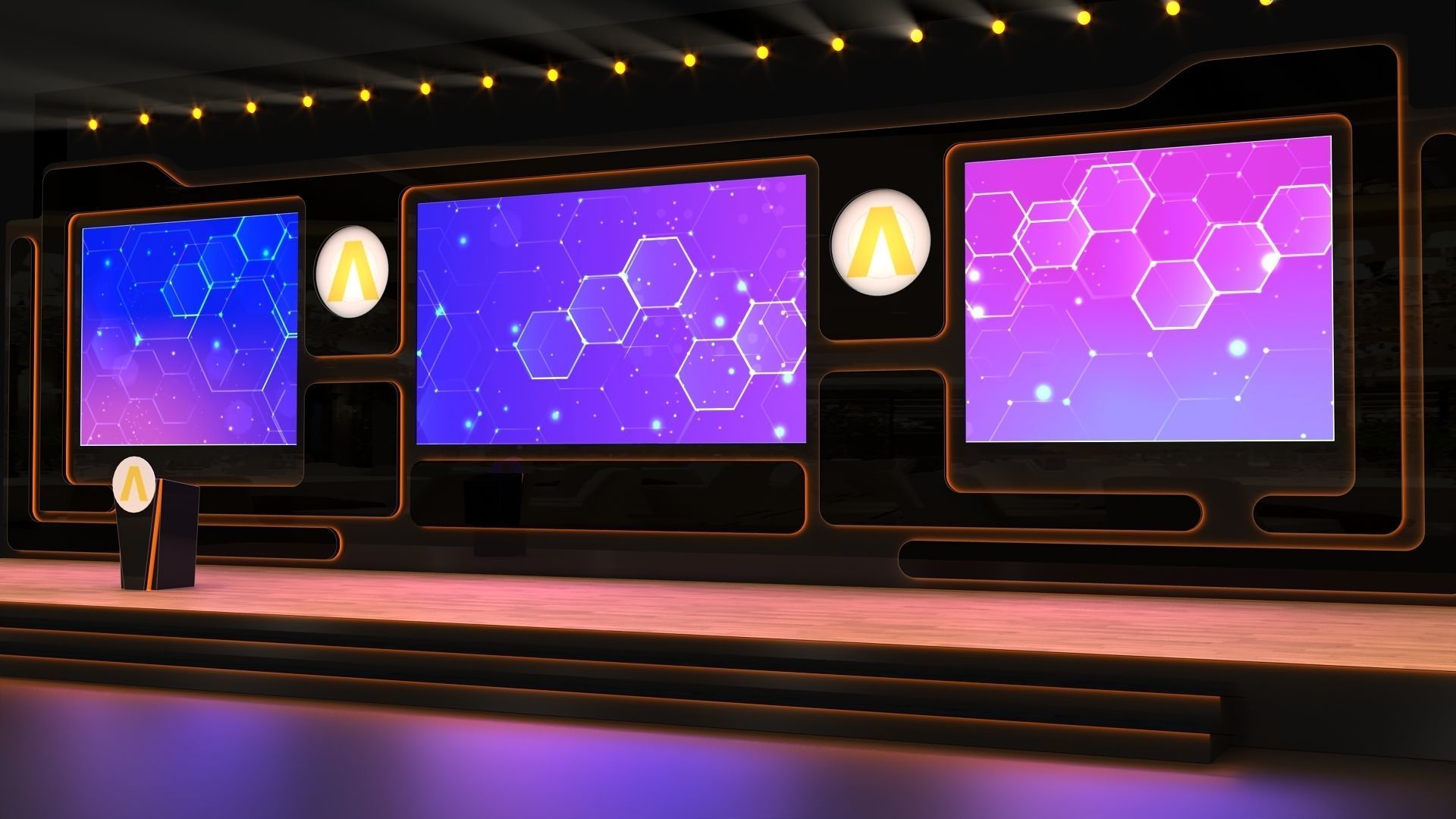 Stage Design 3D model_2