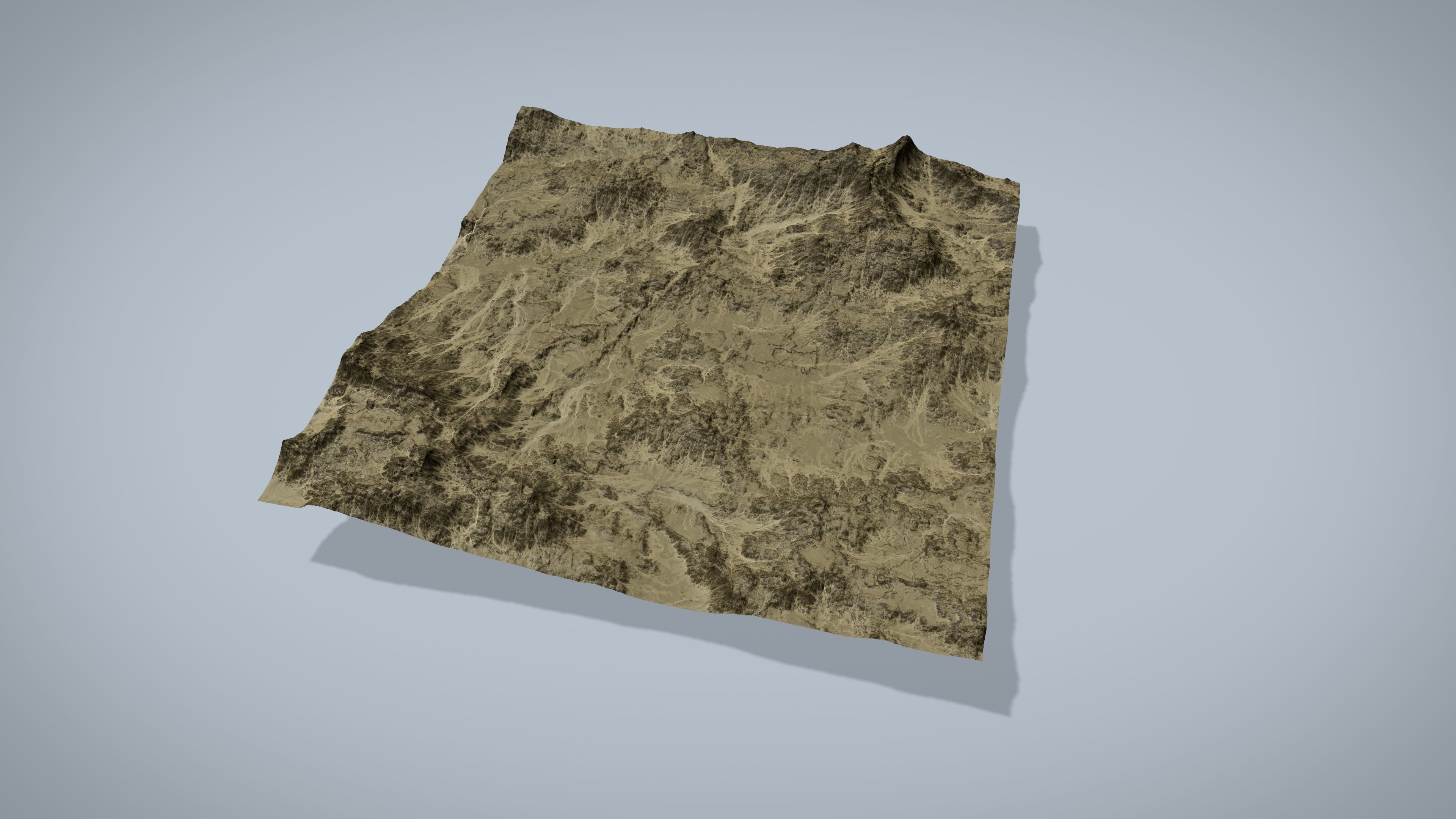 Rocky Desert Low-poly 3D model_7