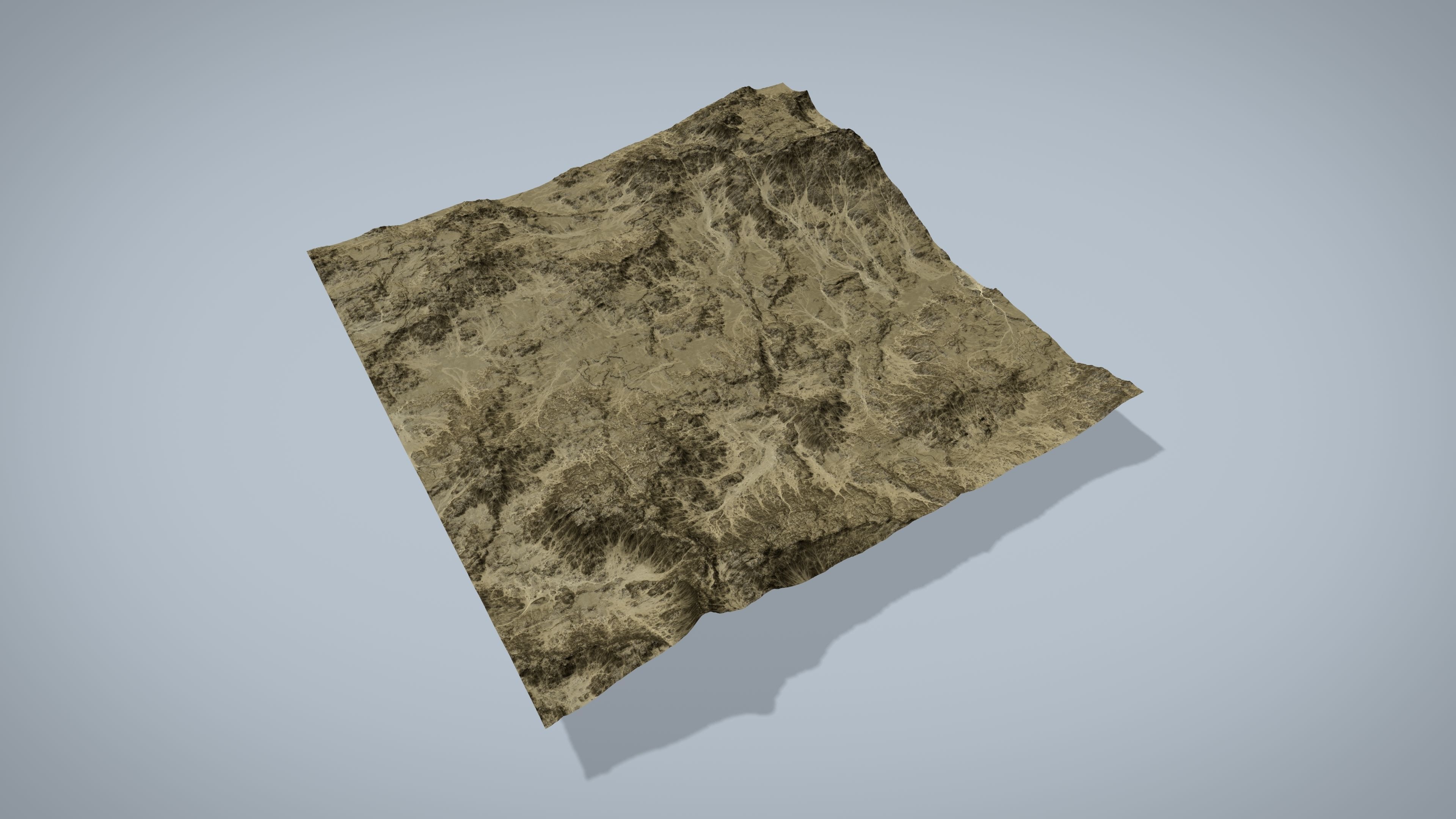 Rocky Desert Low-poly 3D model_4