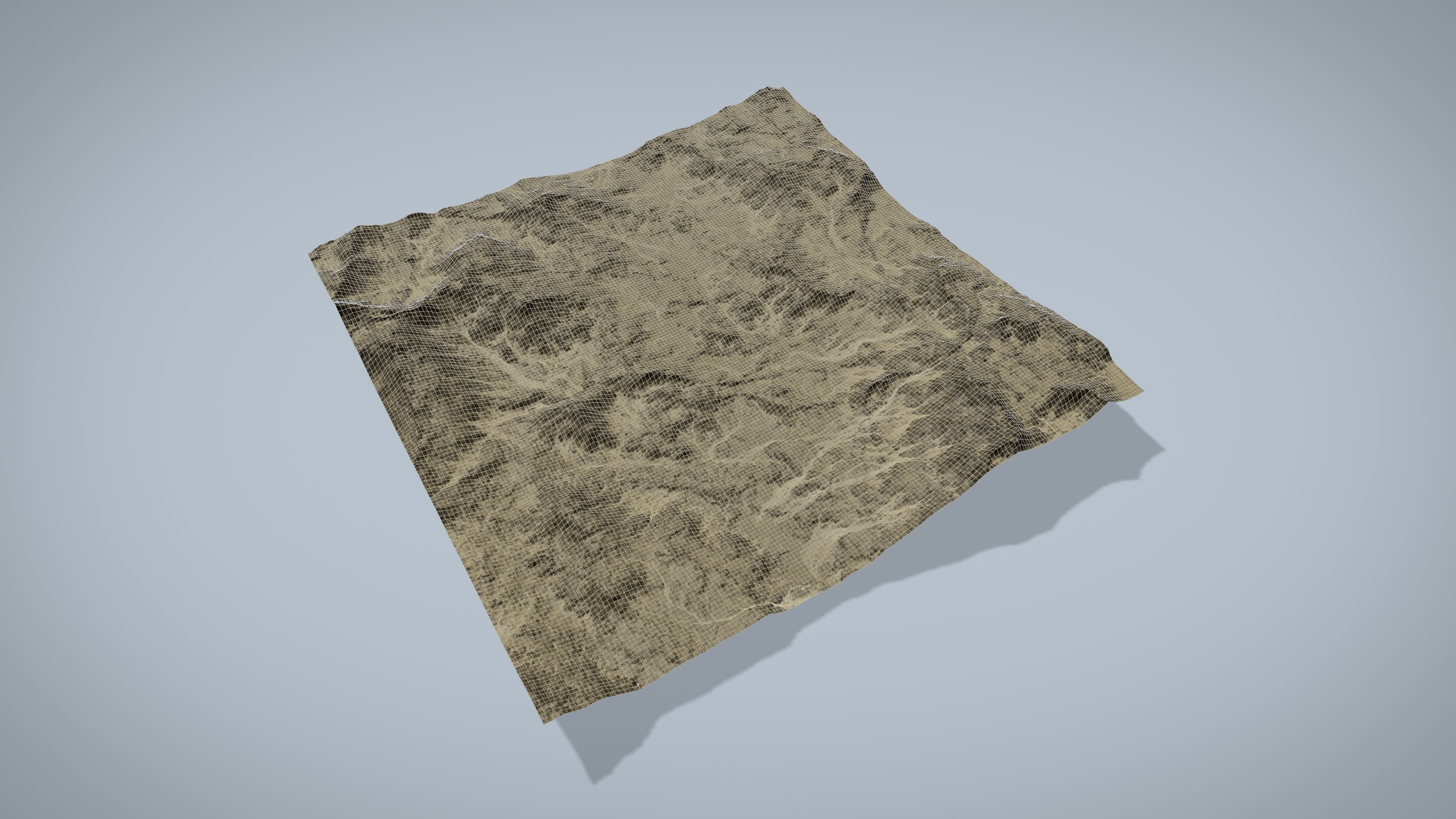 Rocky Desert Low-poly 3D model_10
