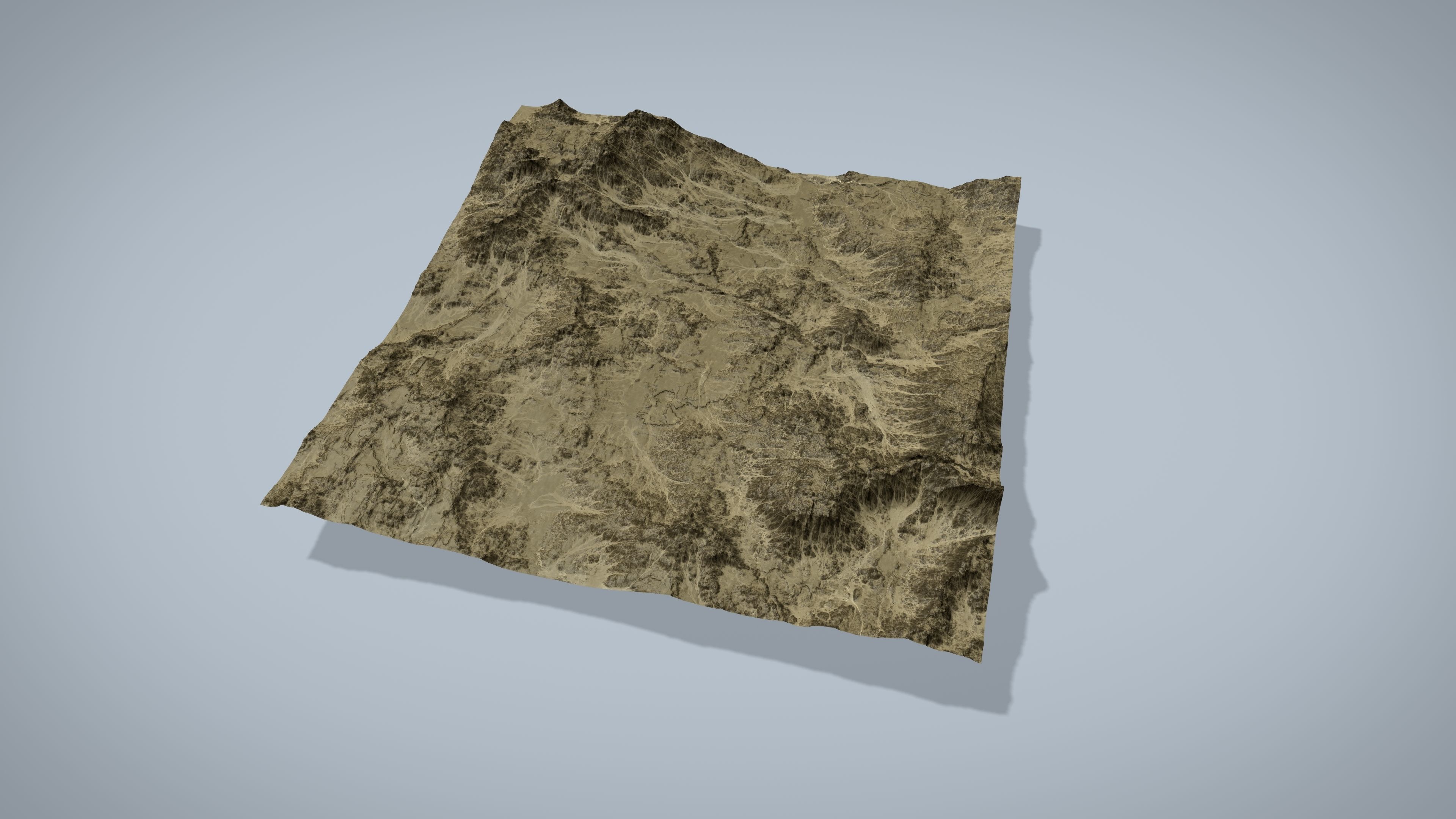 Rocky Desert Low-poly 3D model_5