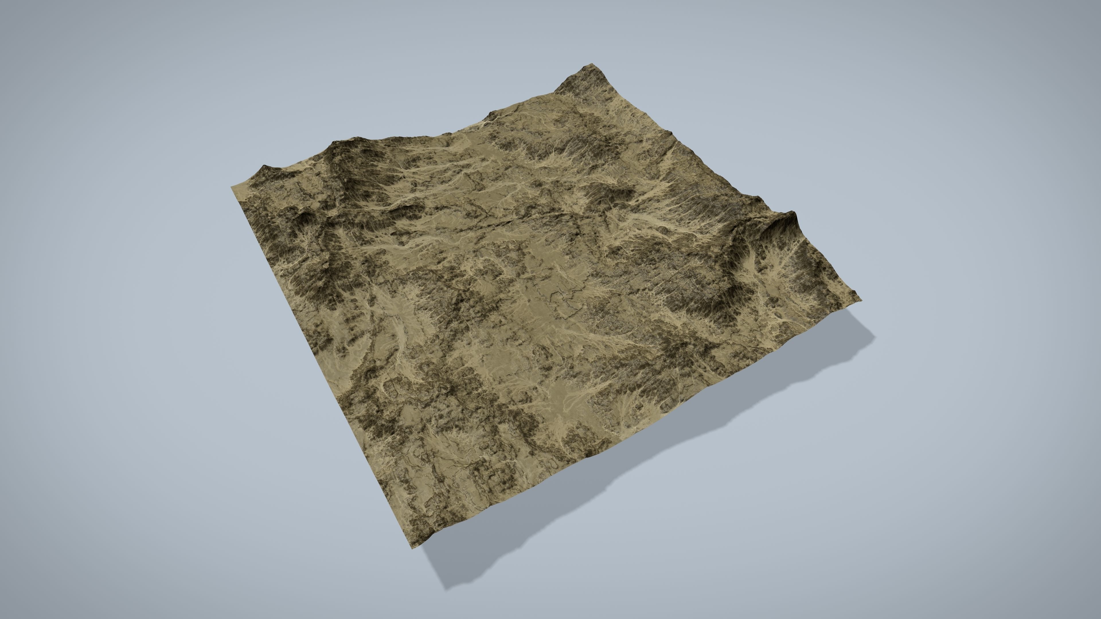 Rocky Desert Low-poly 3D model_6