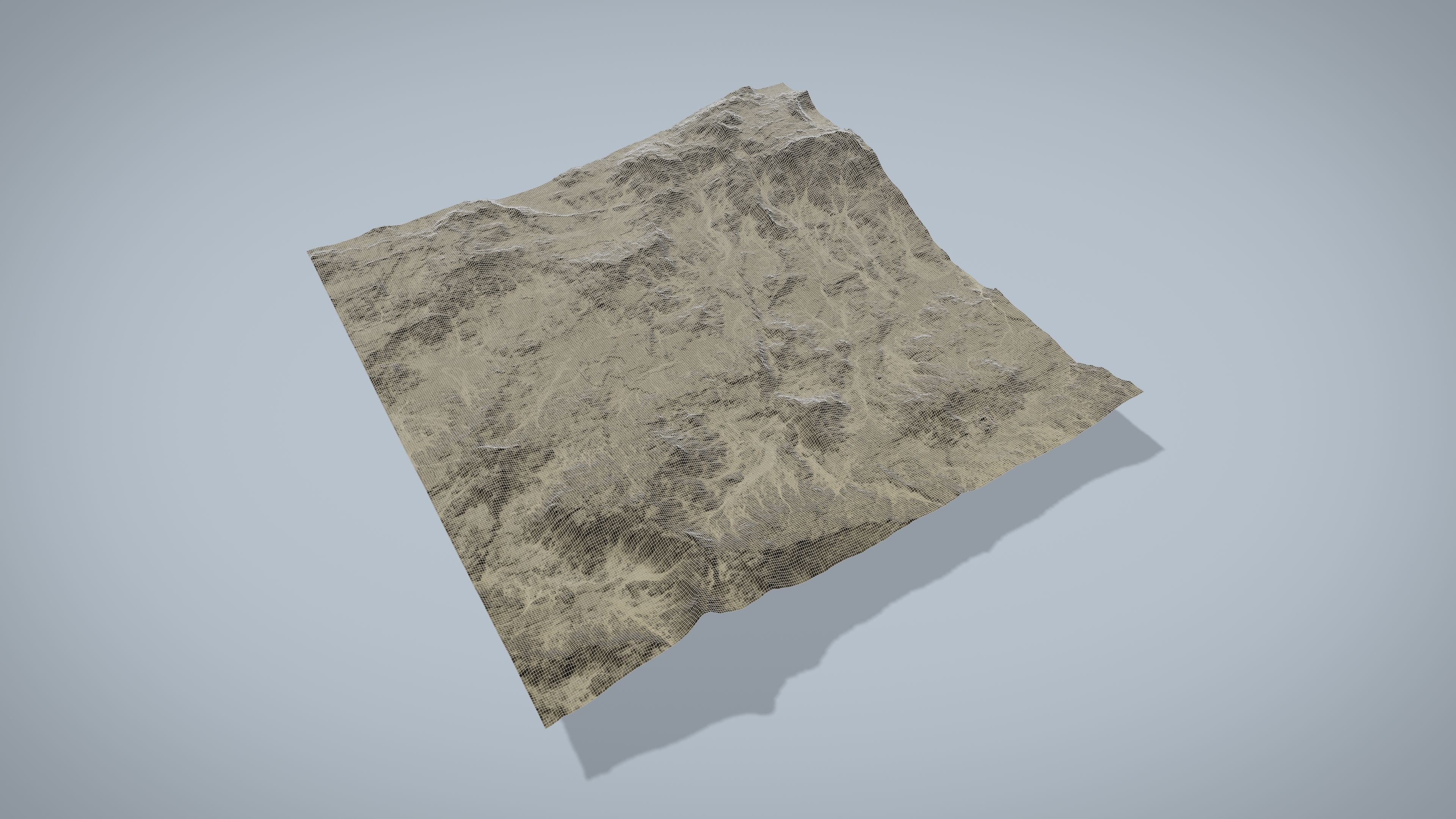 Rocky Desert Low-poly 3D model_12