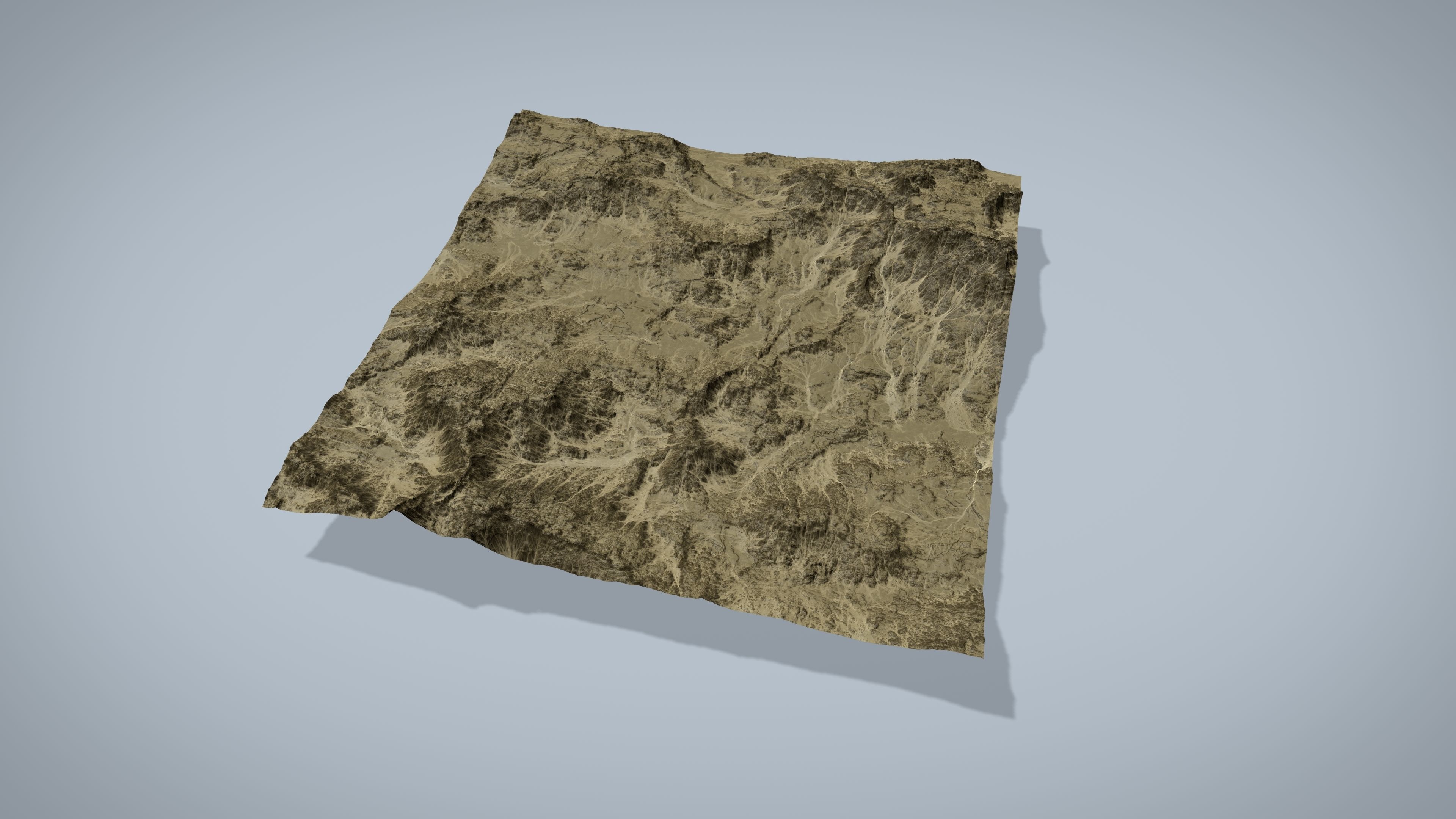 Rocky Desert Low-poly 3D model_3