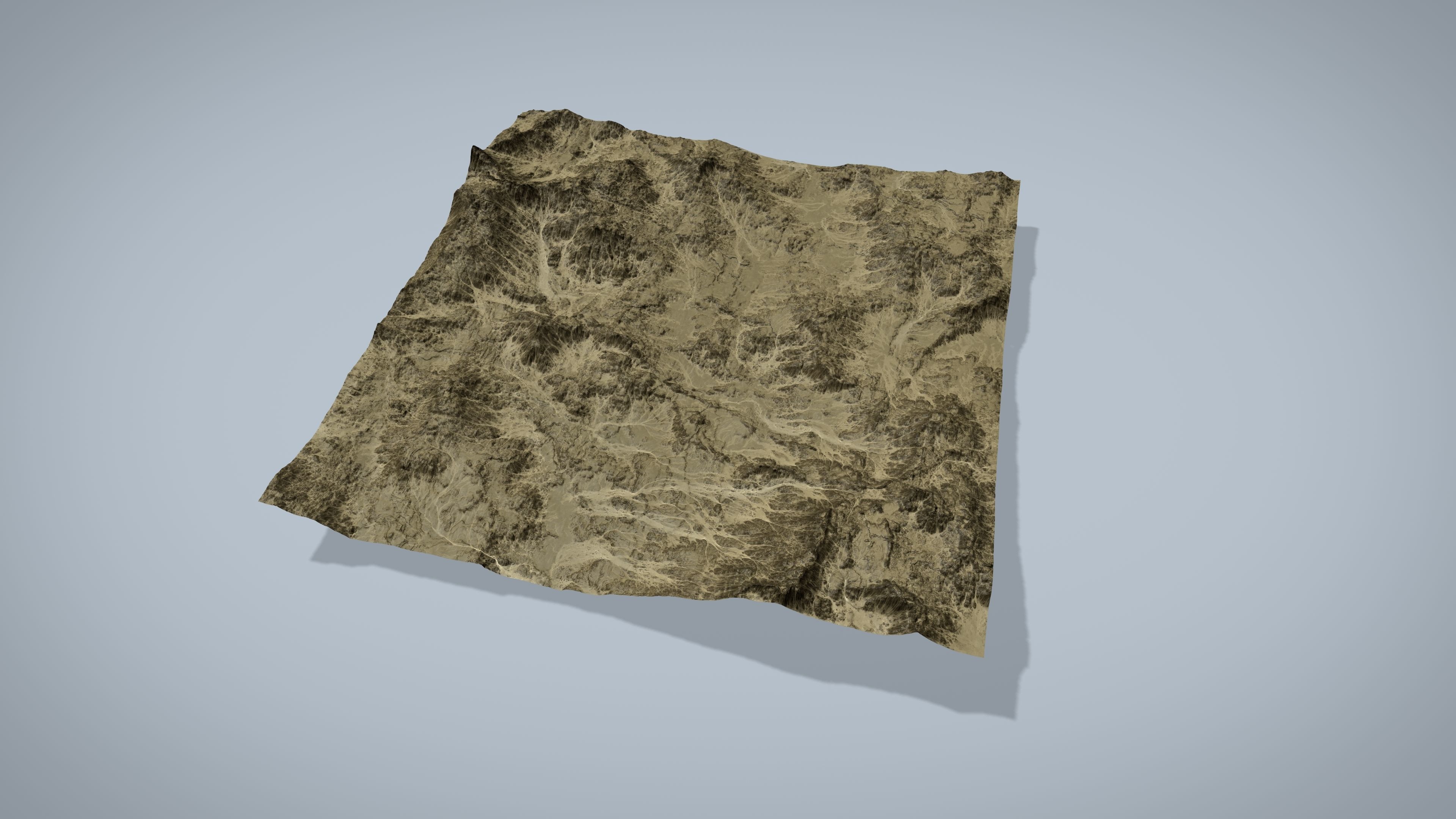 Rocky Desert Low-poly 3D model_9