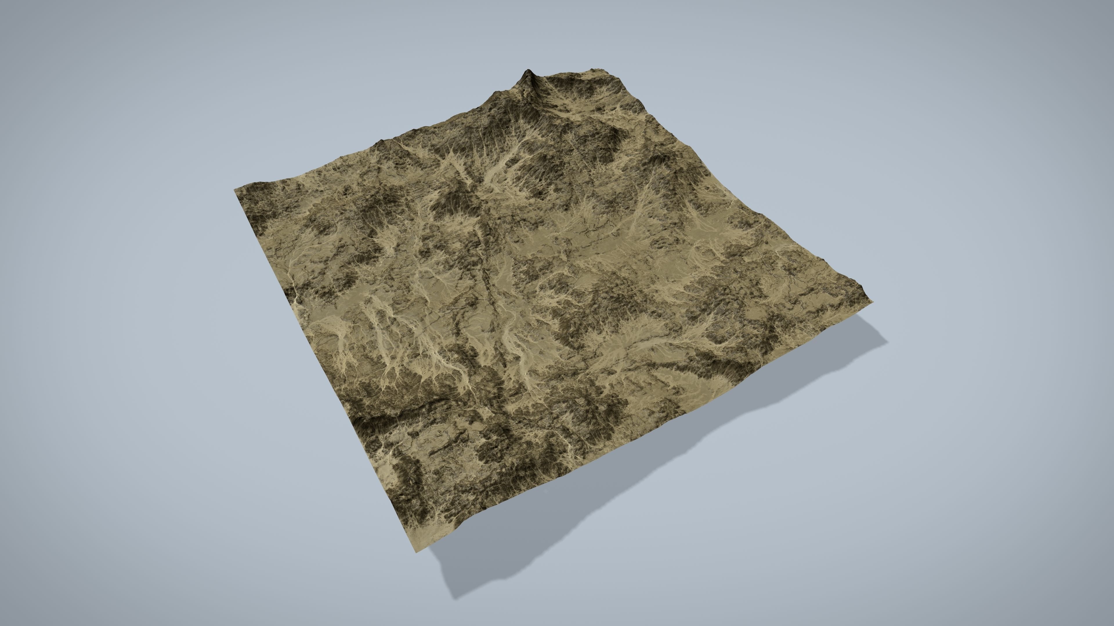 Rocky Desert Low-poly 3D model_8
