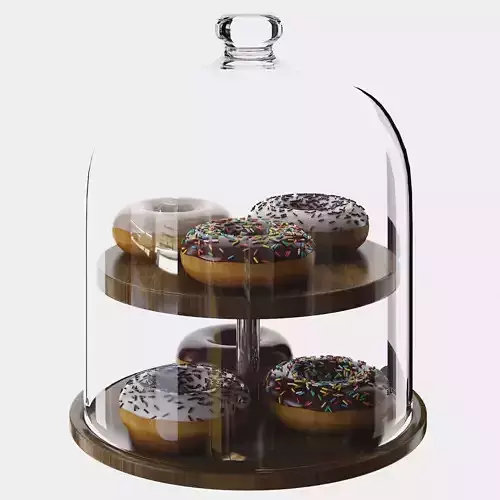 donut stand glass
