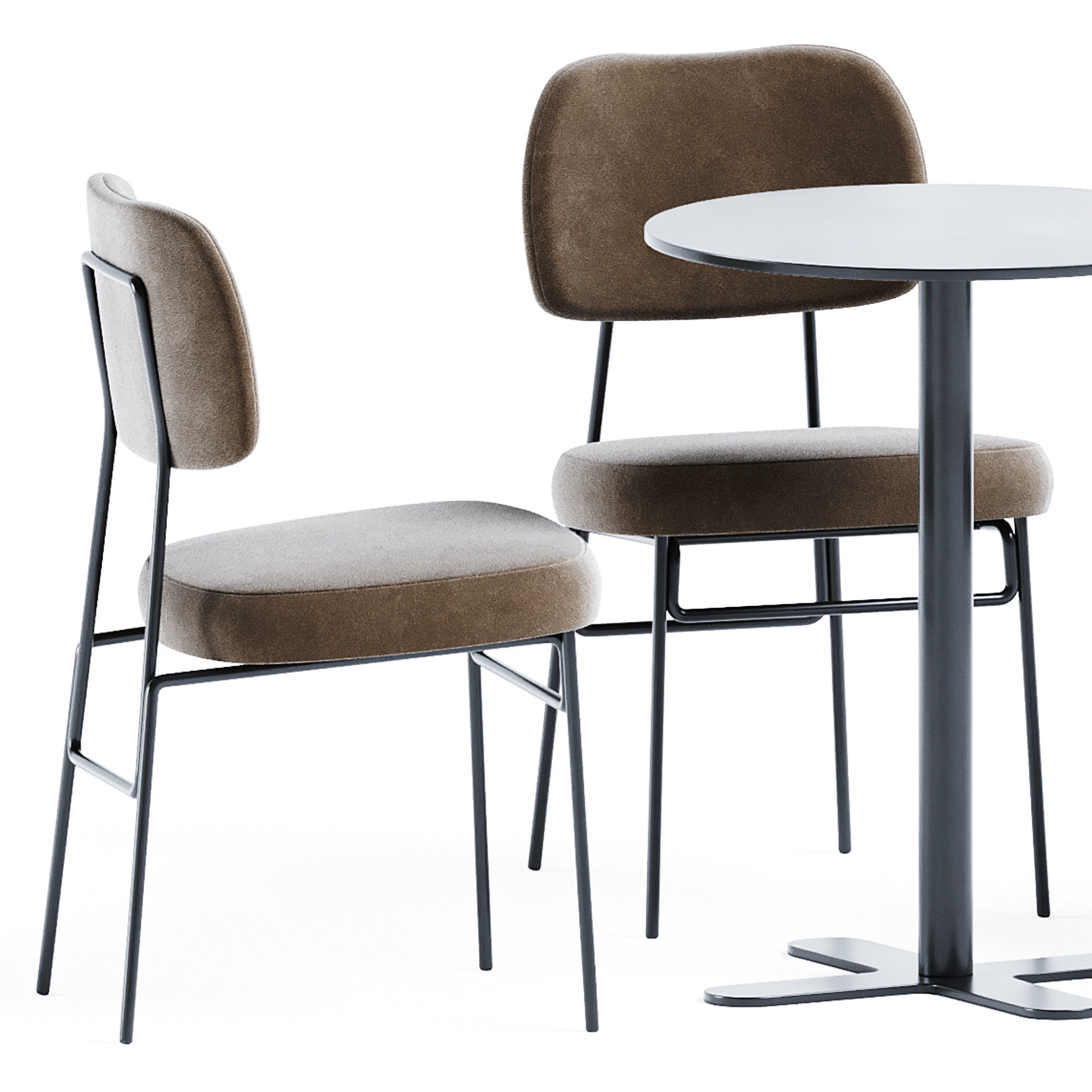 Table Antibes iSi 9007 by iSimar and Kapoor Chair by Annud 3D model_2
