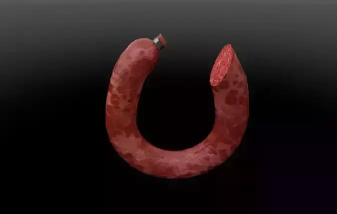 Sausage Low-poly 3D model