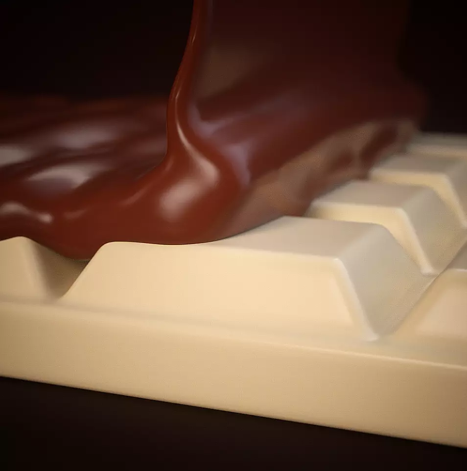 Chocolate Bar Animated 3D model_0