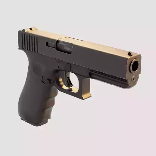 Handgun Low-poly 3D model