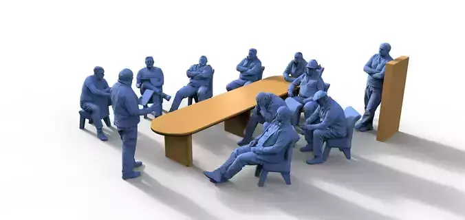 Meeting group of people