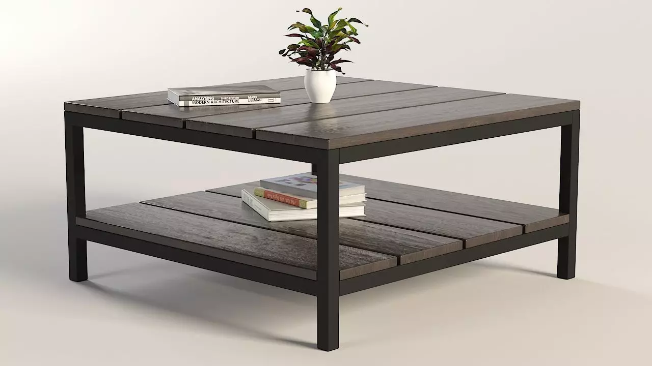 Coffee Table Penbryn Low-poly 3D model_0