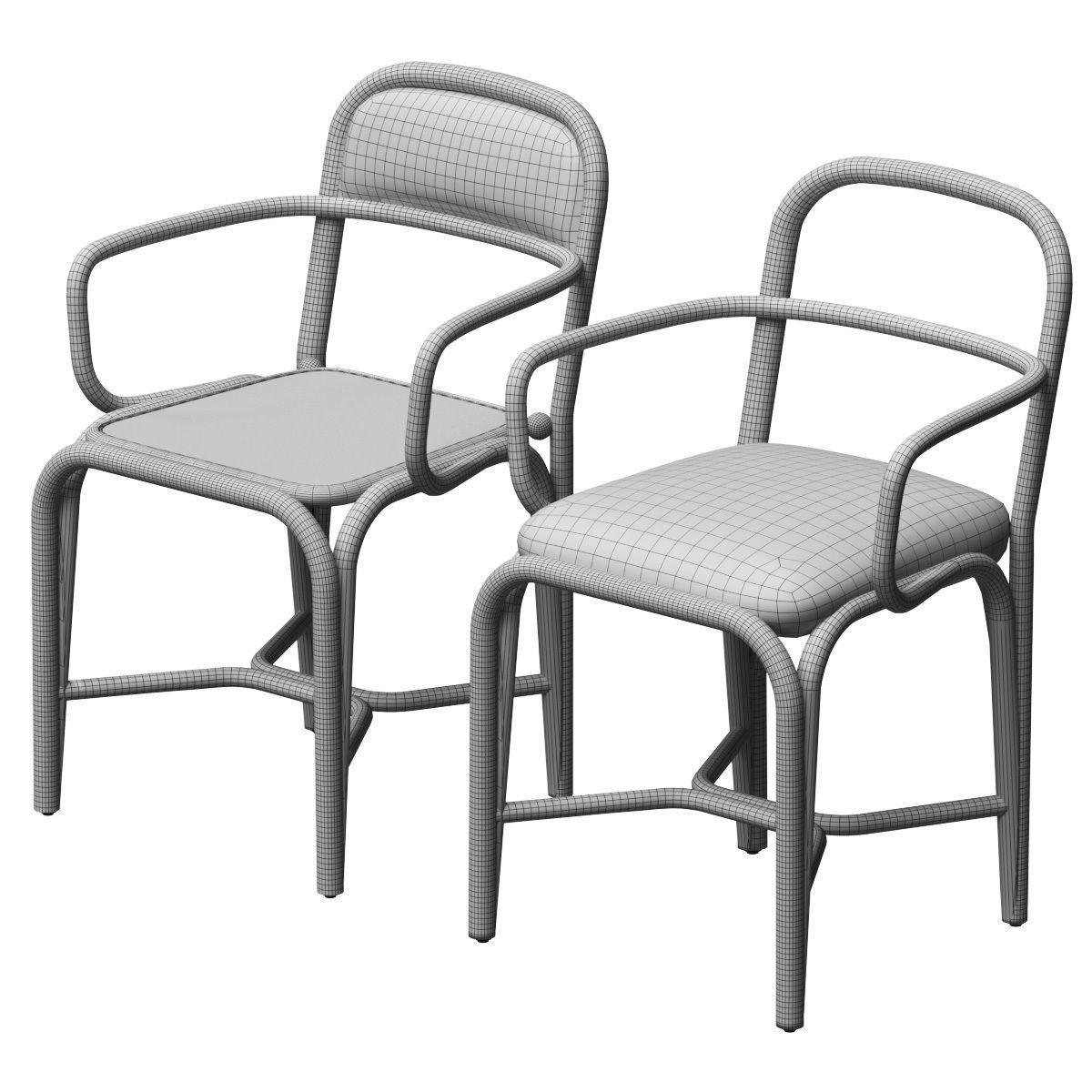 Fontal chairs by Expormim - 2 models 3D model_2