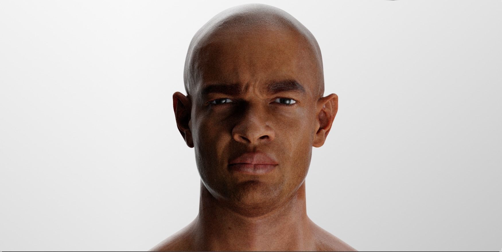 Digital Human Portrait Demo Free 3D model_2