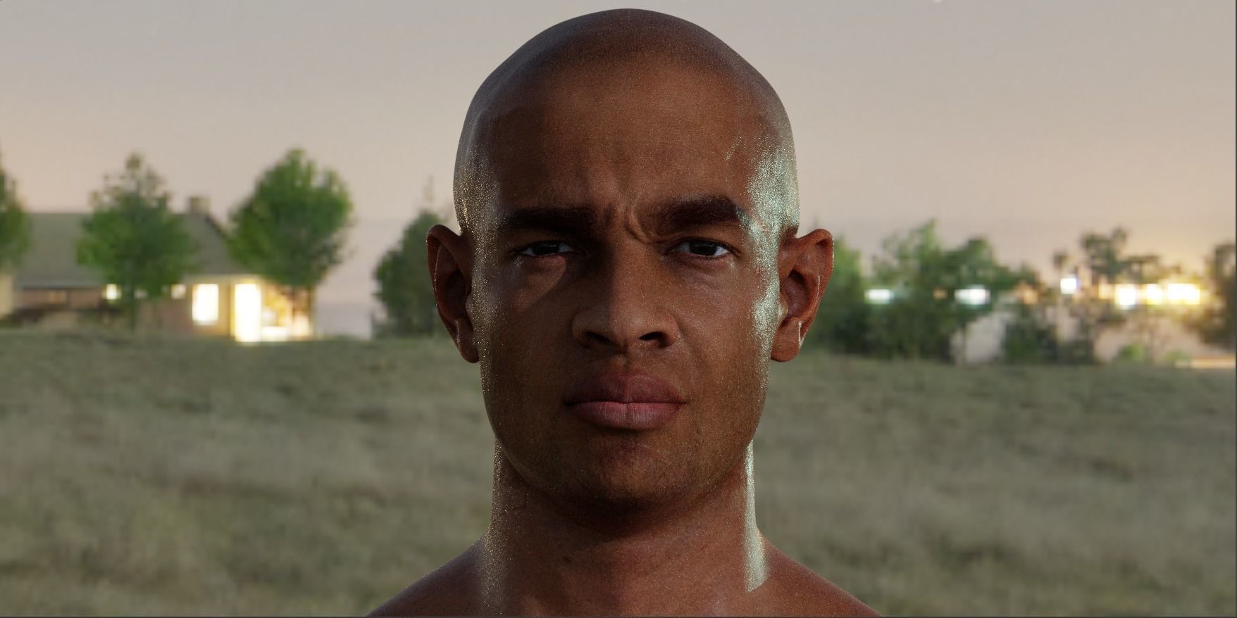 Digital Human Portrait Demo Free 3D model_4