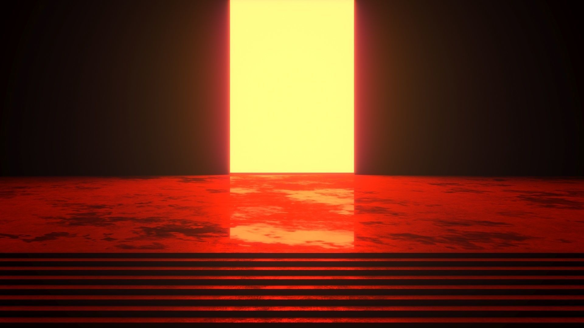 Futuristic sci-fi art The Gateway 3D model_2