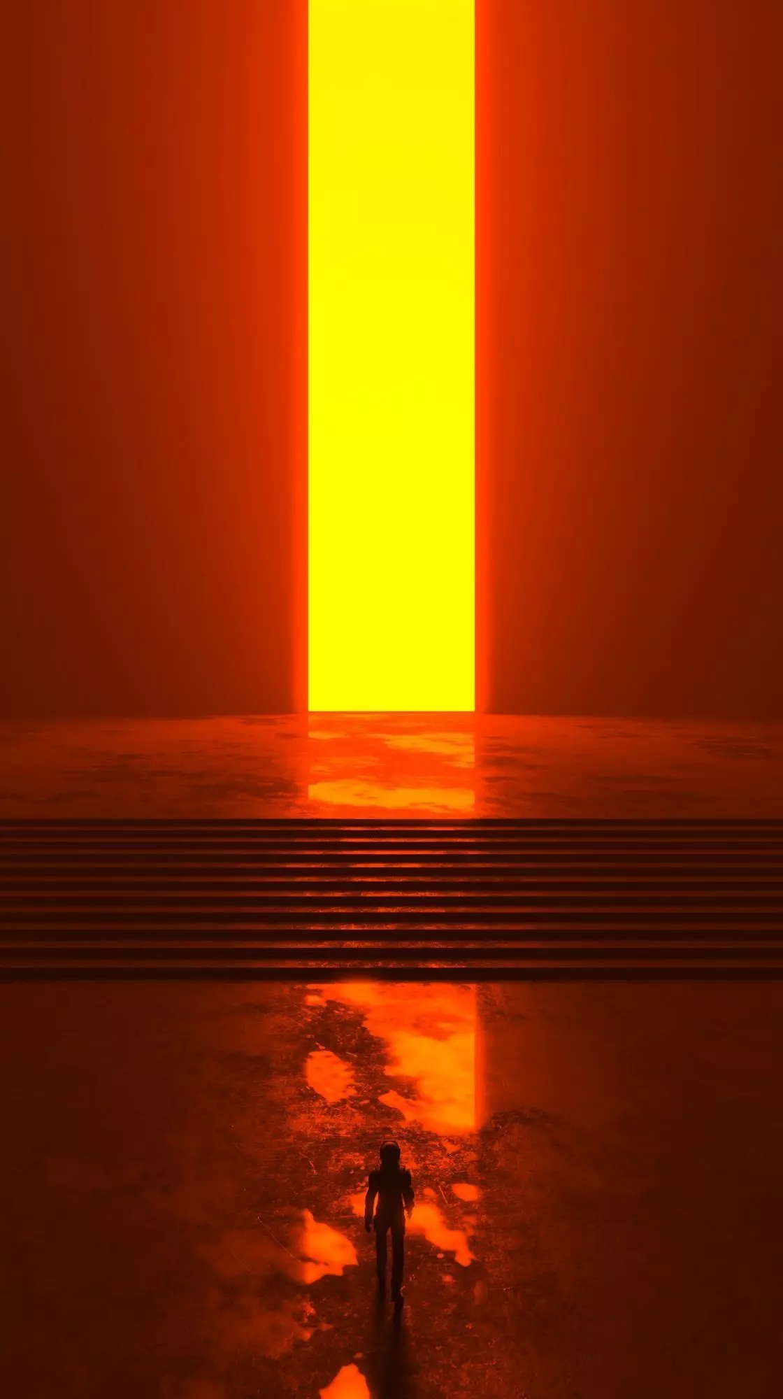 Futuristic sci-fi art The Gateway 3D model_0