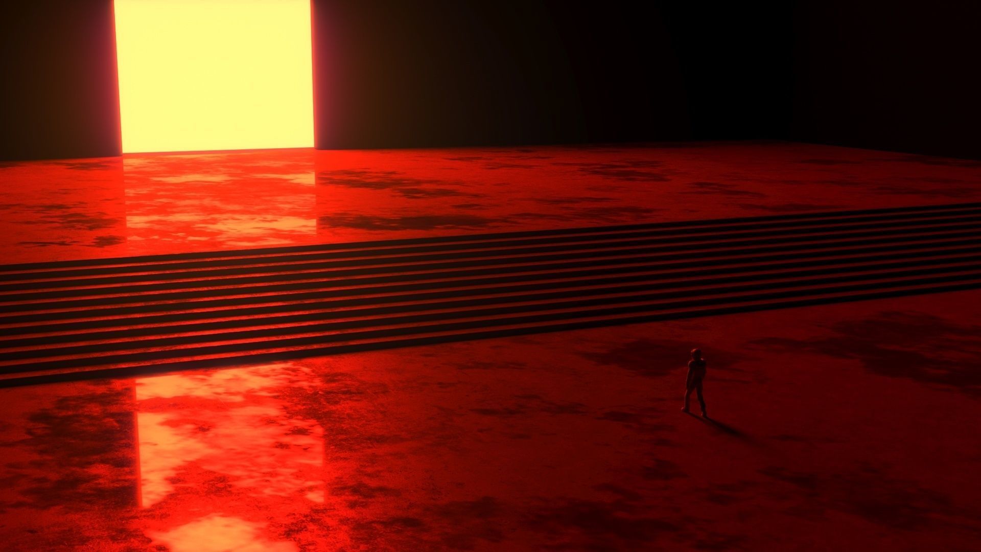 Futuristic sci-fi art The Gateway 3D model_1