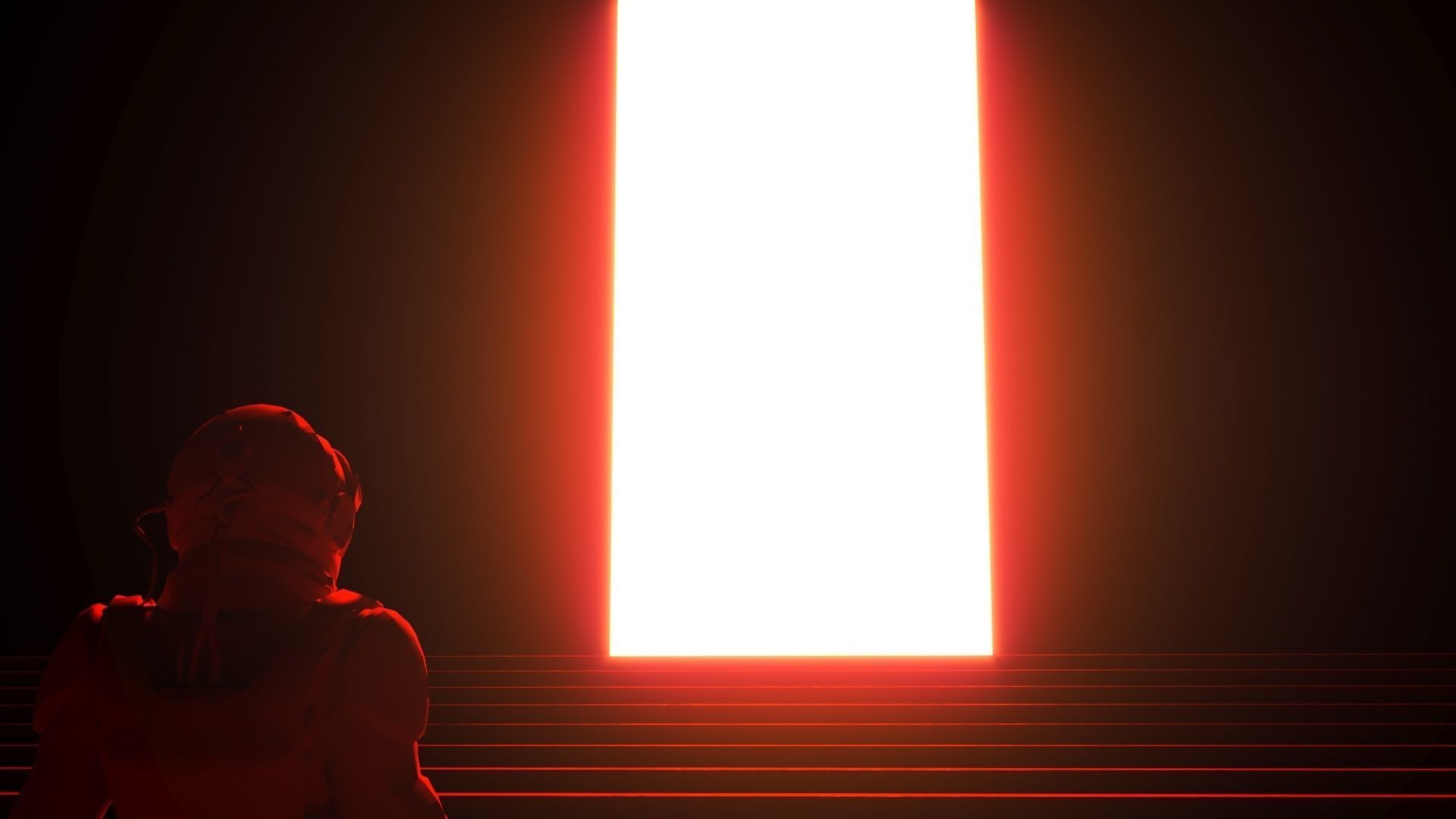 Futuristic sci-fi art The Gateway 3D model_4