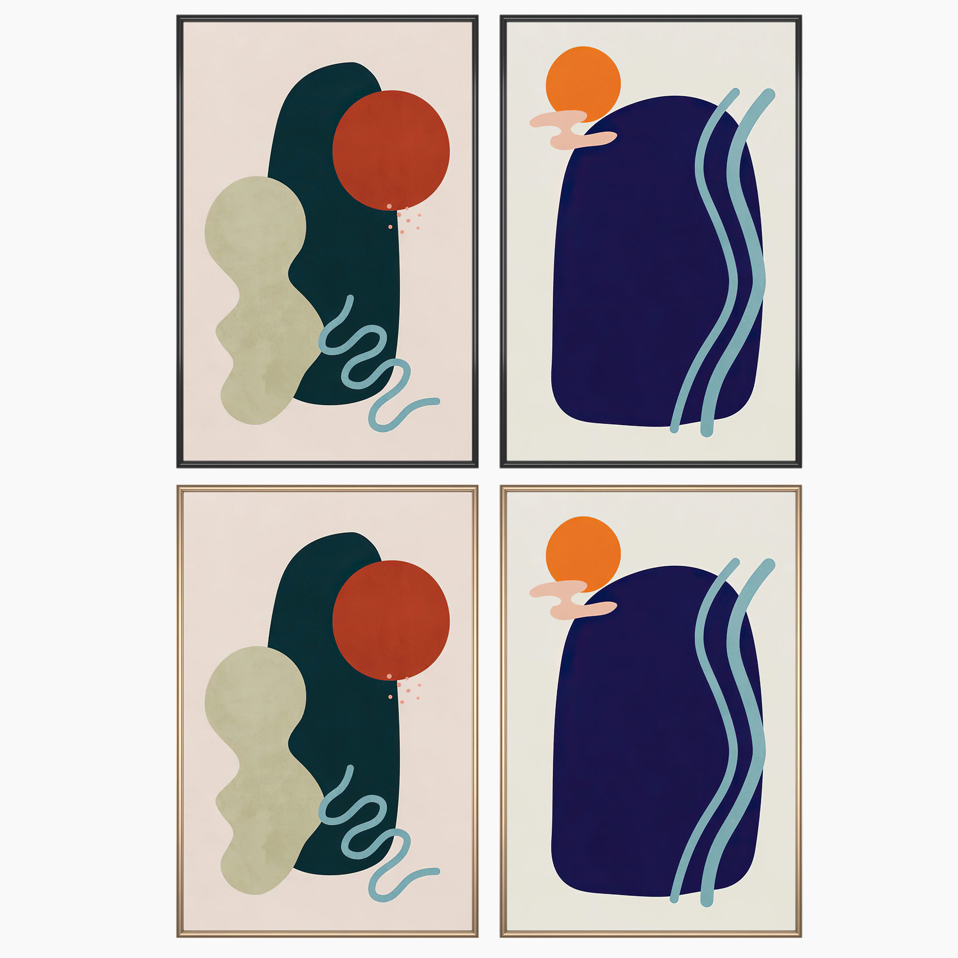 Wall Art Set 3451 3D model_1