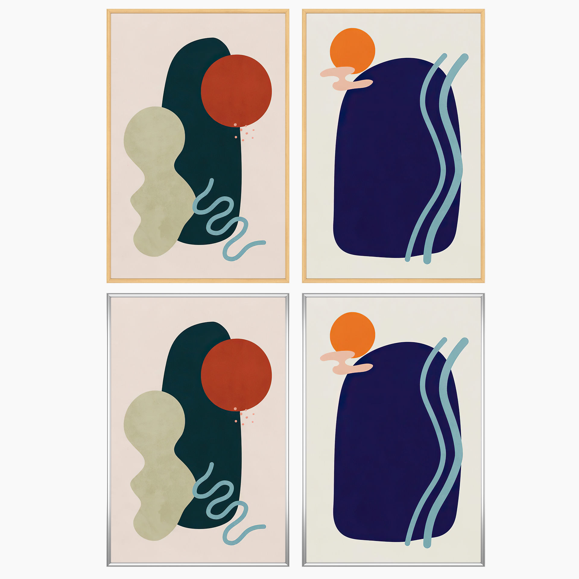 Wall Art Set 3451 3D model_2