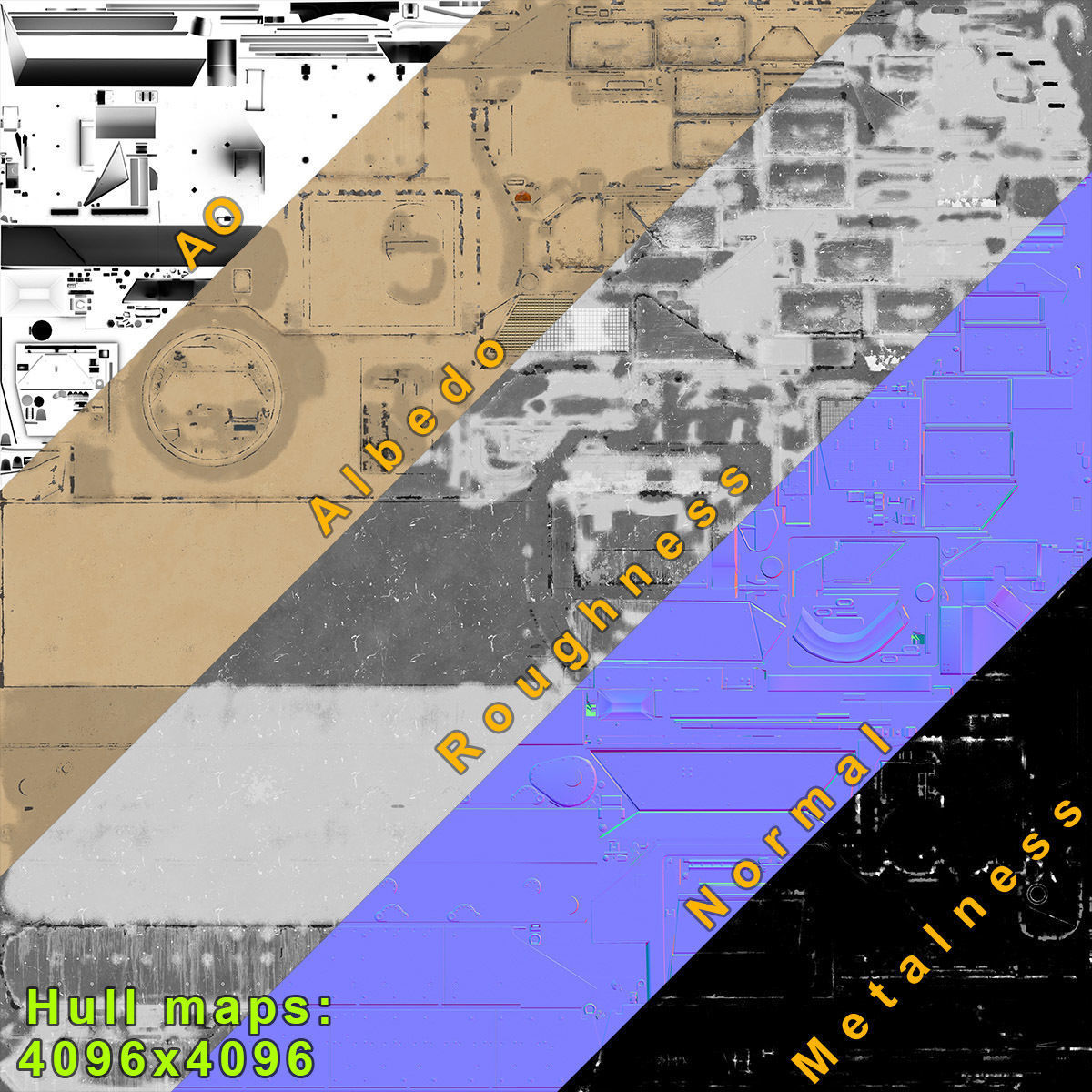 M2A2 Bradley LOD1 Low-poly 3D model_8