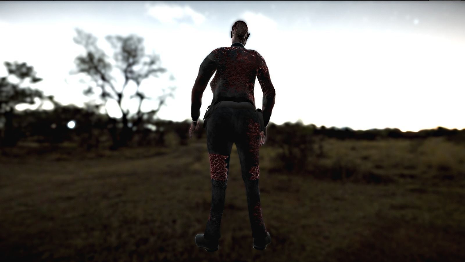 Zombie Police Officer Low-poly 3D model_2