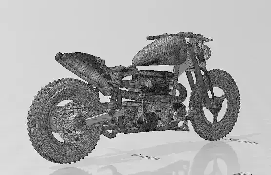 1 to 24 scale custom motorcycle