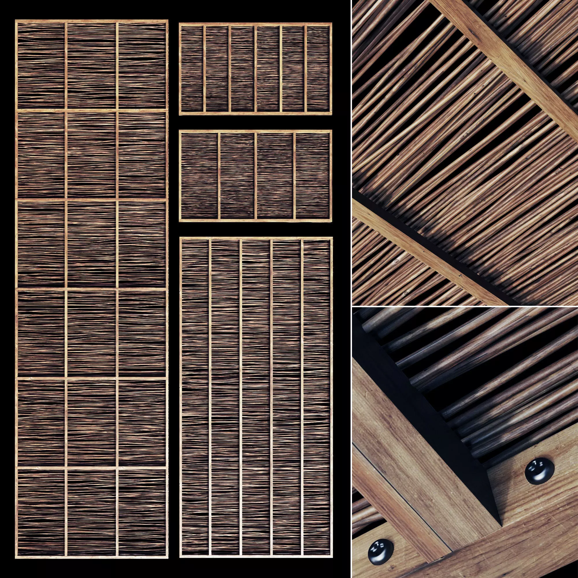 Ceiling thin branch crooked n1 3D model
