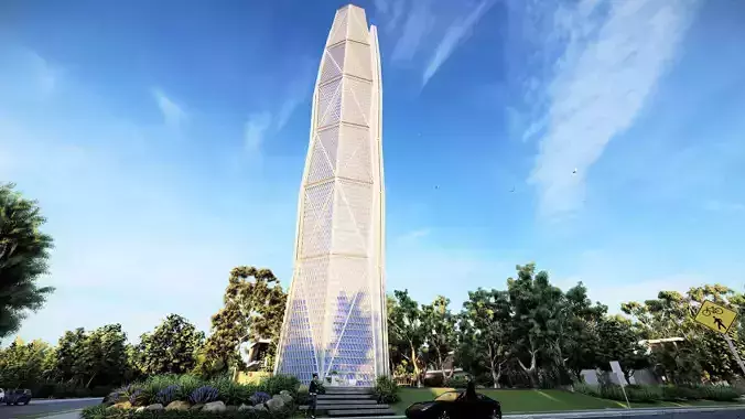Capital Market Authority Tower 3D model