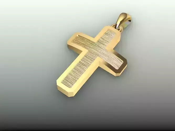 CROSS GOLD PENDANT GREEK