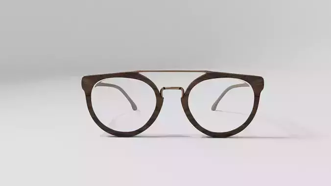 Zenni wooden glasses
