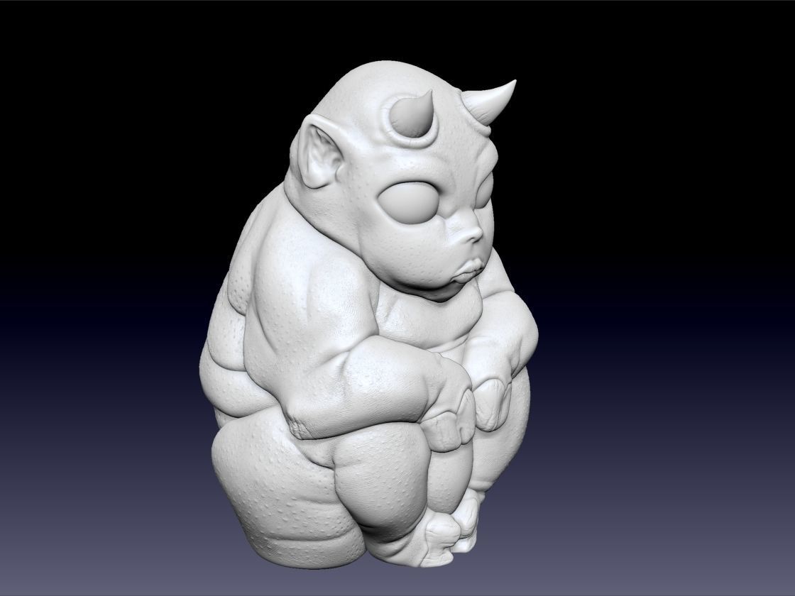 Little Demon 3d Print Character 3D print model_2
